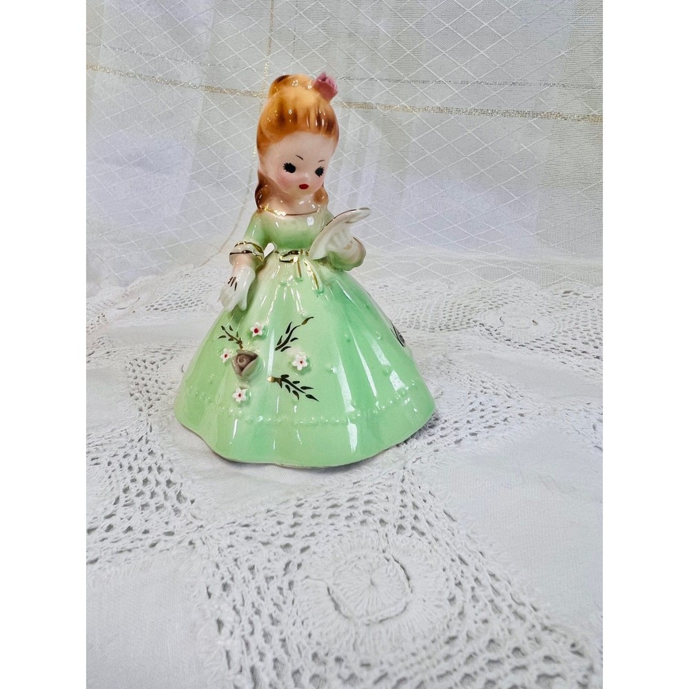 VTG Josef Originals BELLE of the Month, Bell of the Ball, Ceramic Bell Figurine